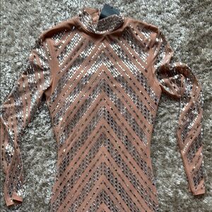 Sequin Embellished Long Sleeve Top